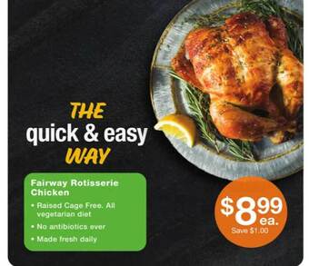 Fairway Store Market Fairway rotisserie chicken offer
