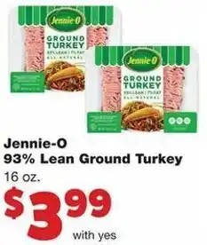 Family Fare Jennie-O 93% Lean Ground Turkey 16 oz offer
