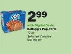 Stater Bros Kellogg's pop-tarts offer