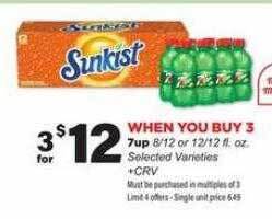 Stater Bros 7up offer