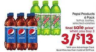 Giant Eagle Pepsi products offer