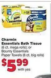 Family Fare Charmin essentials bath tissue offer