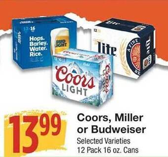 United Supermarkets Coors miller or budweiser offer