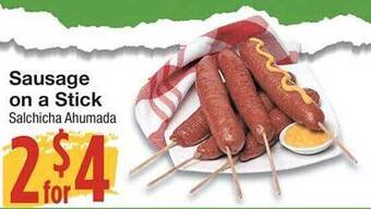 United Supermarkets Sausage on a stick offer