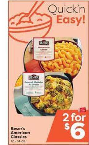 Weis Markets Reser's american classics offer
