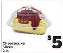 Weis Markets Cheesecake slices offer