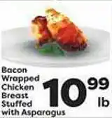 Weis Markets Bacon wrapped chicken breast stuffed with asparagus offer