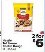 Weis Markets Nestlé toll house cookie dough offer