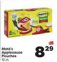 Weis Markets Mott's applesauce pouches offer