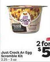 Weis Markets Just crack an egg scramble kit offer