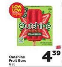 Weis Markets Outshine fruit bars offer