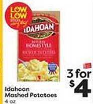 Weis Markets Idahoan mashed potatoes offer