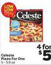 Weis Markets Celeste pizza for one offer