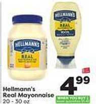 Weis Markets Hellmann's real mayonnaise offer