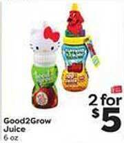 Weis Markets Good2grow juice offer