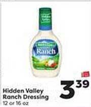 Weis Markets Hidden valley ranch dressing offer