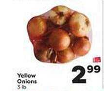 Weis Markets Yellow onions offer