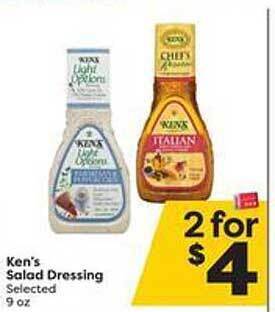 Weis Markets Ken's salad dressing offer