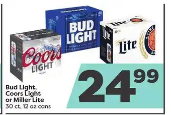 Weis Markets Bud ligght coors light or miller lite offer