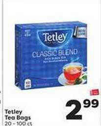 Weis Markets Tetley tea bags offer
