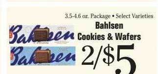 Morton Williams Bahlsen cookies & wafers offer