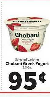 Super King Markets Chobani greek yogurt offer