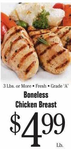 Morton Williams Boneless chicken breast offer