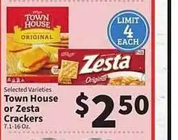 Super King Markets Town house or zesta crackers offer