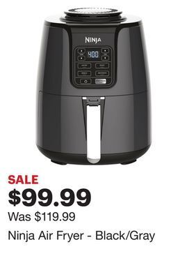 Best Buy Ninja air fryer - black/gray offer