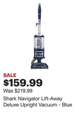 Best Buy Shark navigator lift-away deluxe upright vacuum - blue offer
