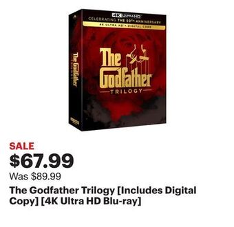 Best Buy The godfather trilogy [includes digital copy] [4k ultra hd blu-ray] offer