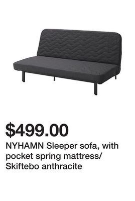 Ikea Nyhamn sleeper sofa, with pocket spring mattress/skiftebo anthracite offer