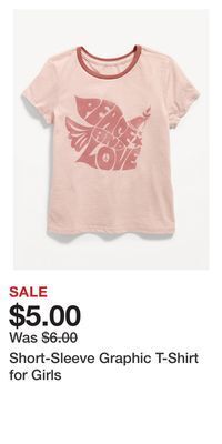 Old Navy Short-sleeve graphic t-shirt for girls offer