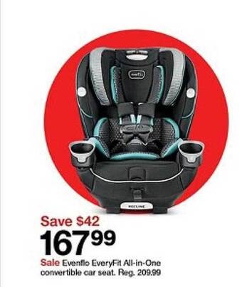 Target Evenflo everyfit all-in-one convertible car seat offer
