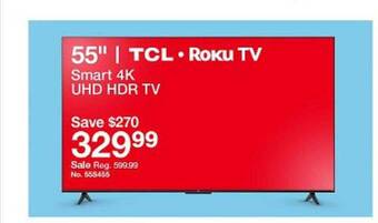 Target Smart 4k uhd hdr tv offer