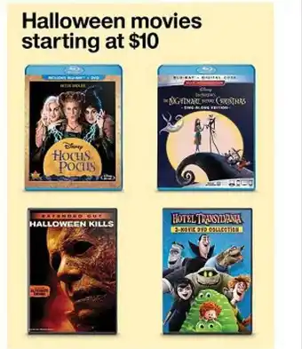 Target Halloween movies offer