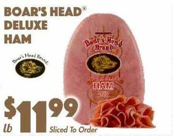 The Food Emporium Boar's head deluxe ham offer