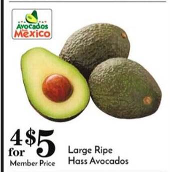 Pavilions Large ripe hass avocados offer