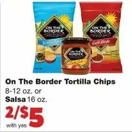 Family Fare On The Border Tortilla Chips 8-12 oz offer