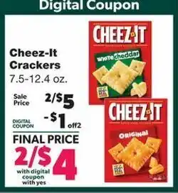 Family Fare Cheez-It Crackers 7.5-12.4 oz offer