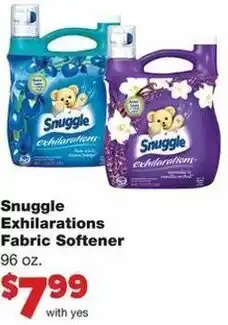 Family Fare Snuggle Exhilarations Fabric Softener 96 oz offer