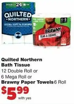 Family Fare Quilted Northern Bath Tissue offer