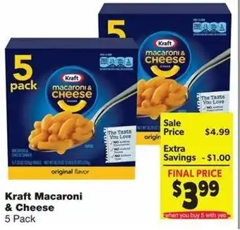 Family Fare Kraft Macaroni & Cheese offer