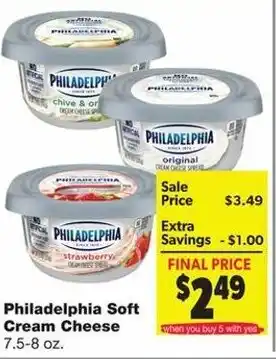 Family Fare Philadelphia Soft Cream Cheese 7.5-8 oz offer