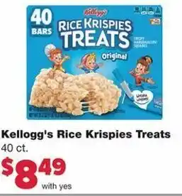 Family Fare Kellogg's Rice Krispies Treats 40 ct. offer