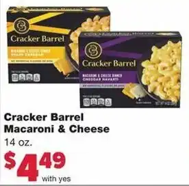 Family Fare Cracker Barrel Macaroni & Cheese 14 oz offer