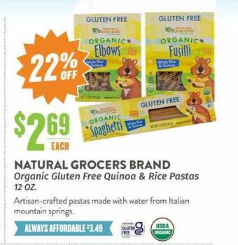 Natural Grocers Natural grocers brand offer