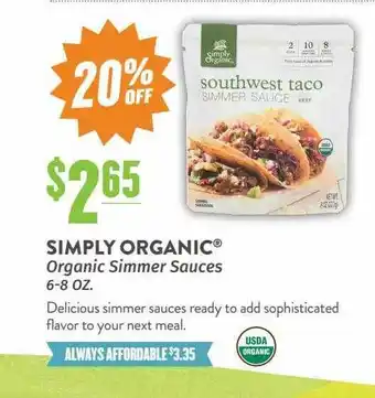 Natural Grocers Simply organic offer