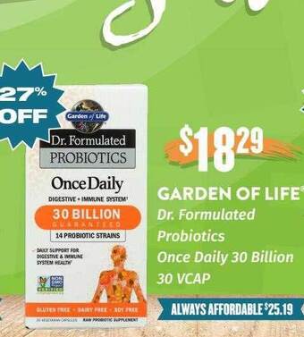 Natural Grocers Garden of life offer