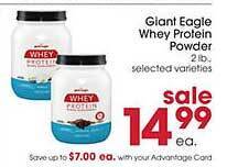 Giant Eagle Giant eagle whey protein powder offer
